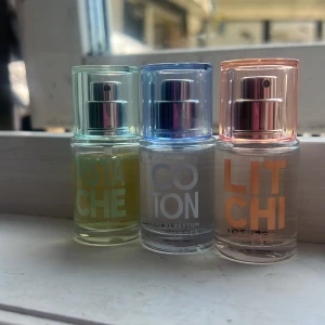 3 stycken parfymer  - 3 stycken solinotes parfymer, Pistache, Coton och Litchi. 15 ml gånger tre