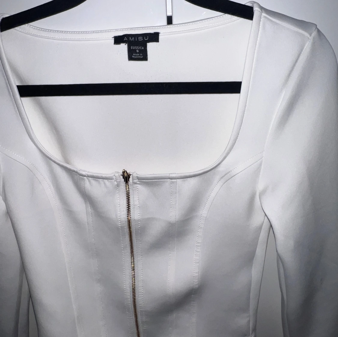 Vit långarmad tröja  - 1