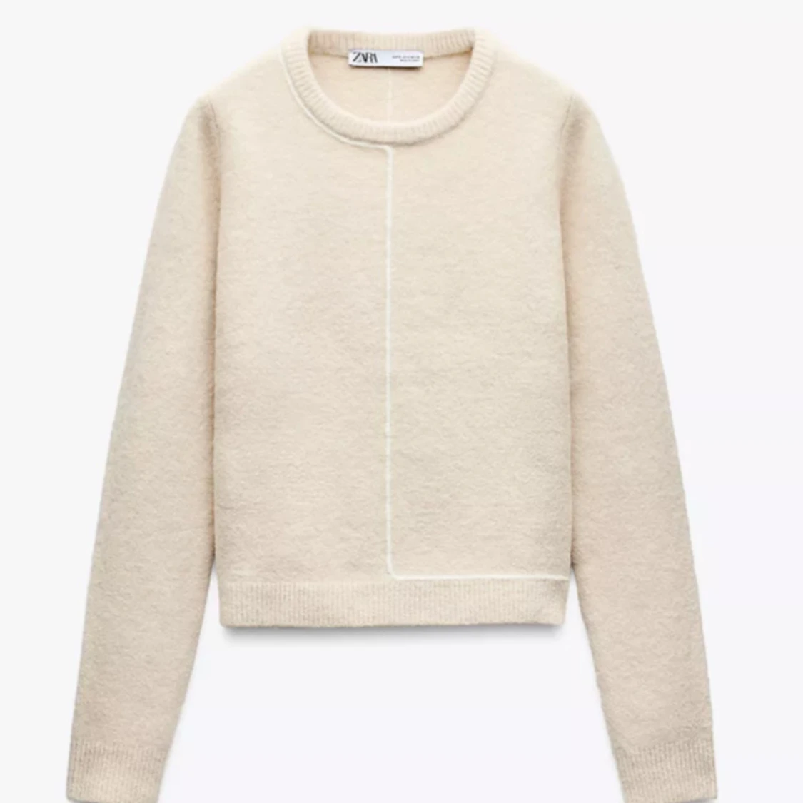 Beige stickad tröja från Zara