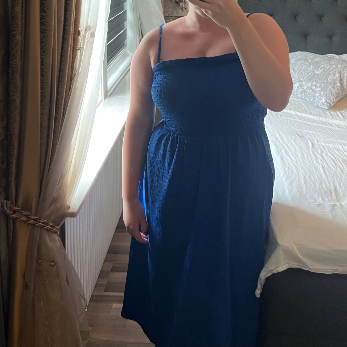 Marinblå  klänning - 1