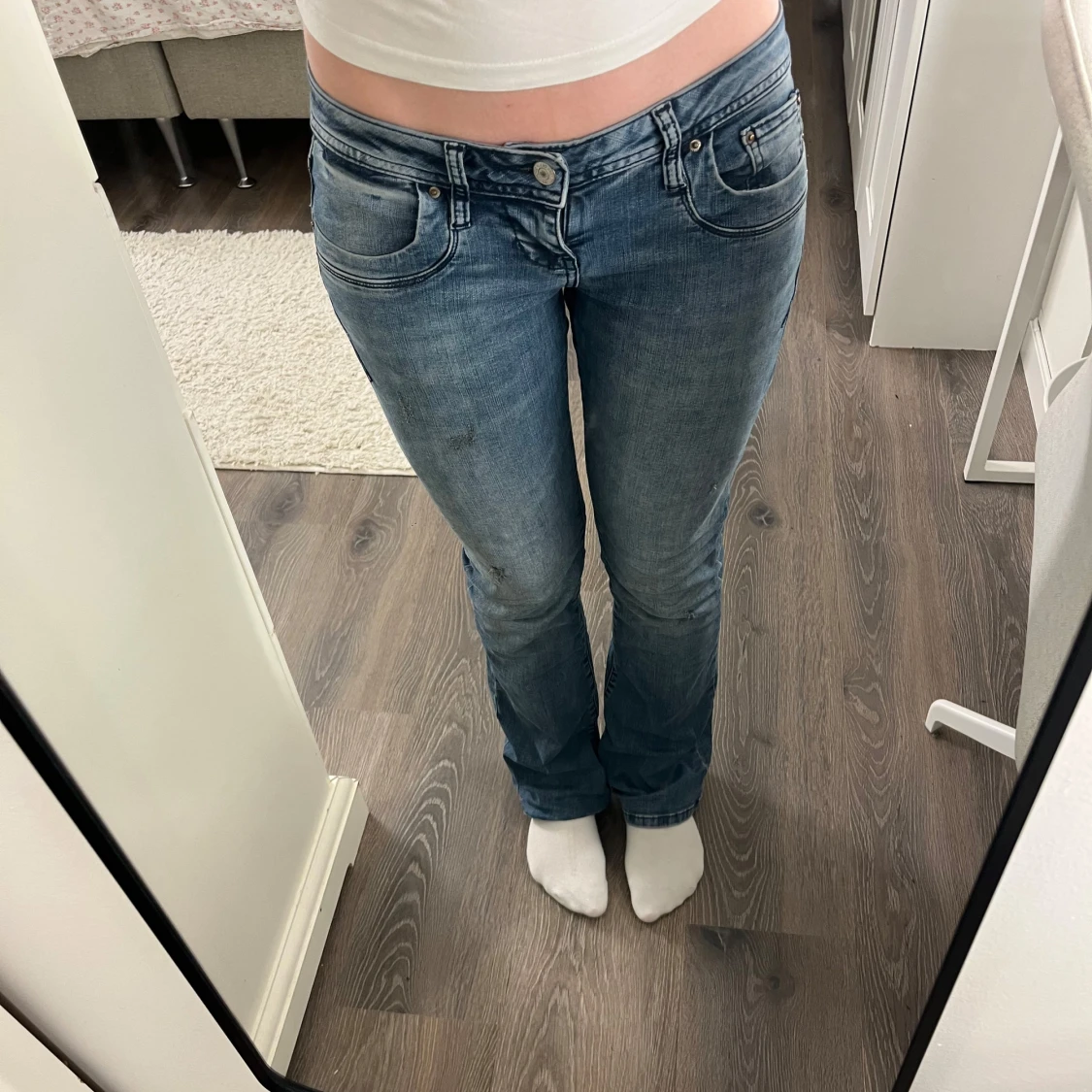 Blå bootcut jeans från LTB - 1