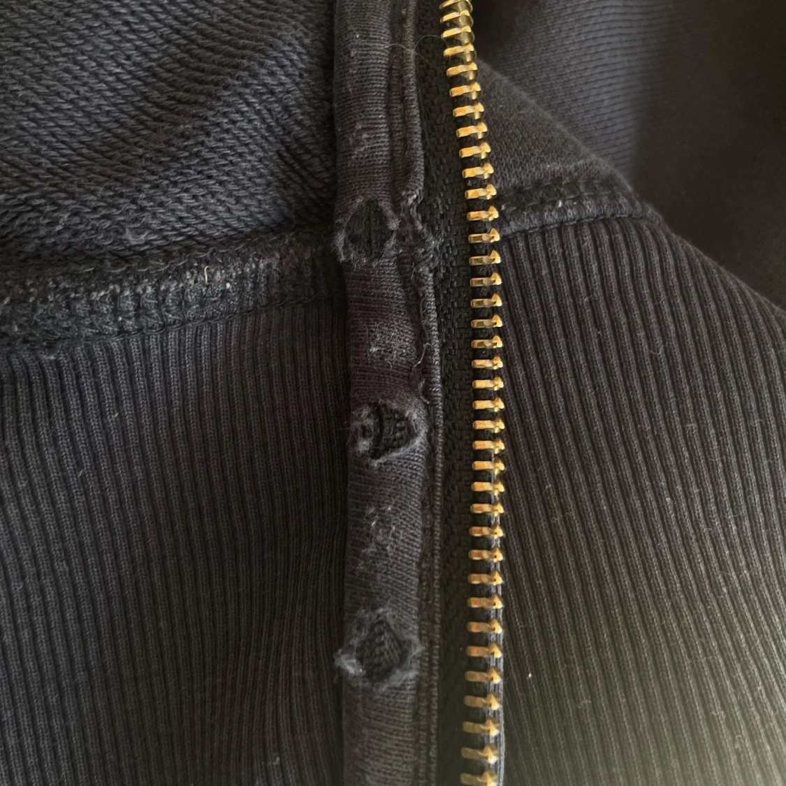 Mörkblå GANT hoodie med dragkedja - 4