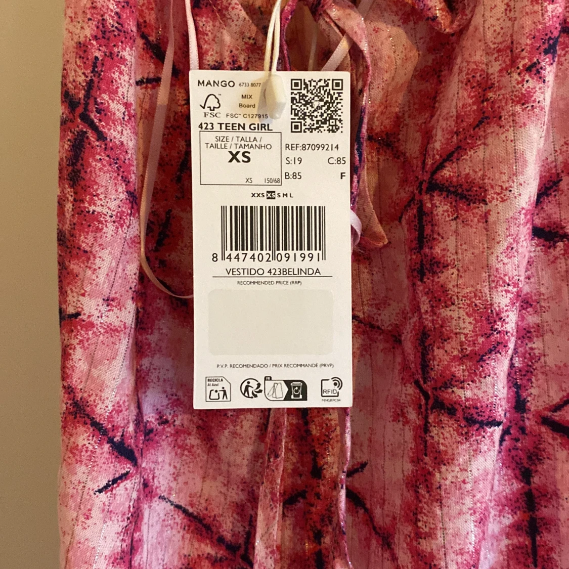 Rosa långklänning från Mango  - 2