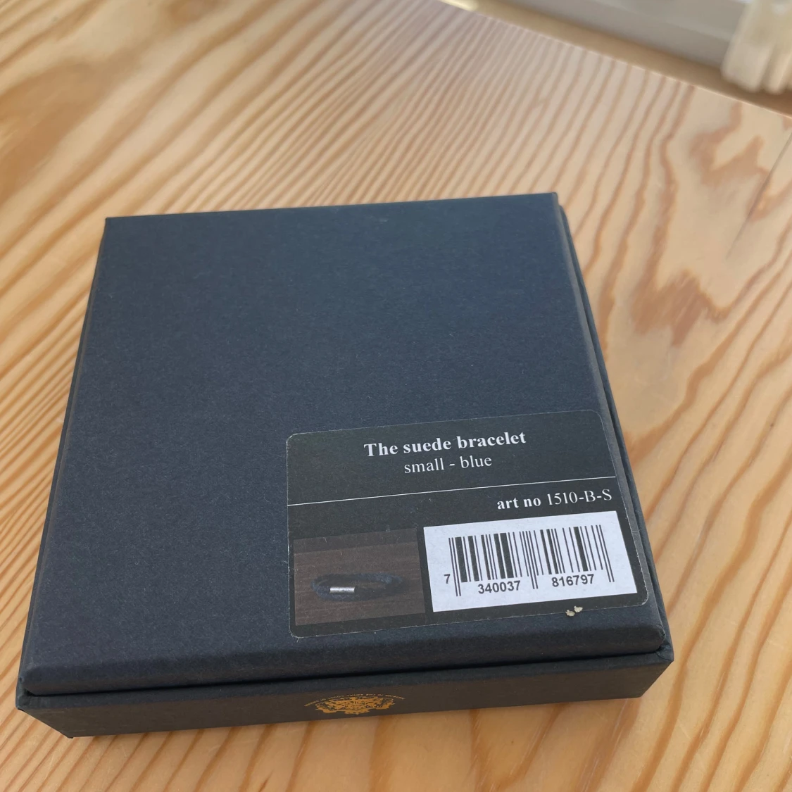 Skultuna Suede bracelet - Blue  - 2