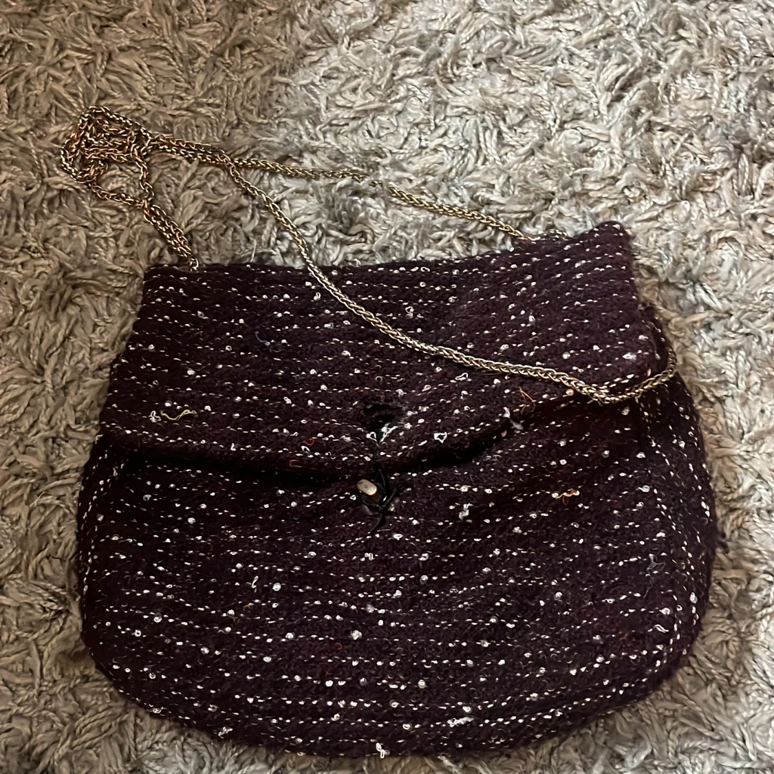 Mörklila axelväska från Beck Söndergaard