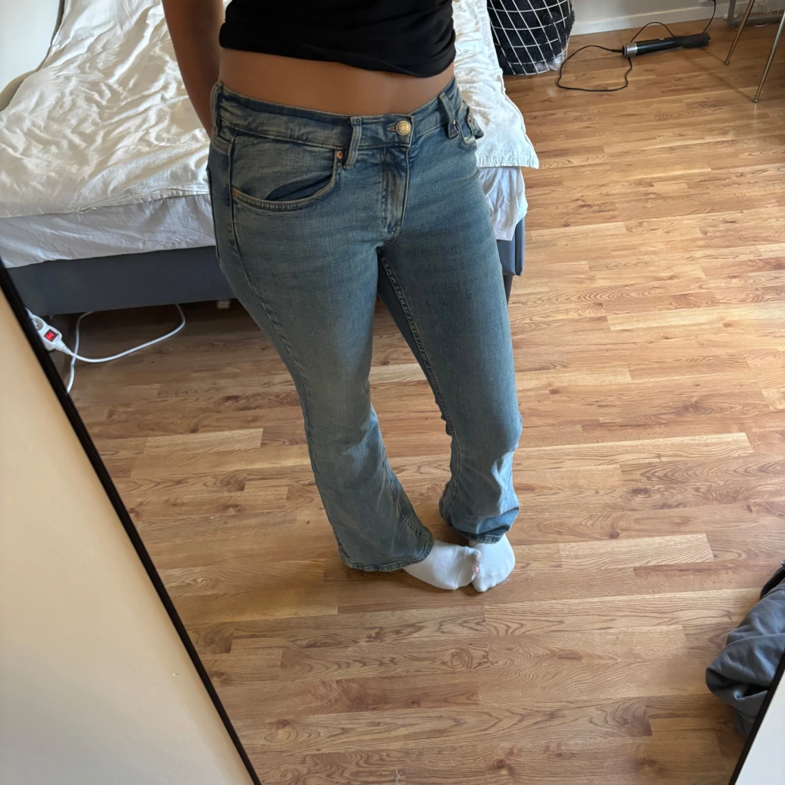 Levis 527 bootcut jeans ljusblå från Gina tricot - 1