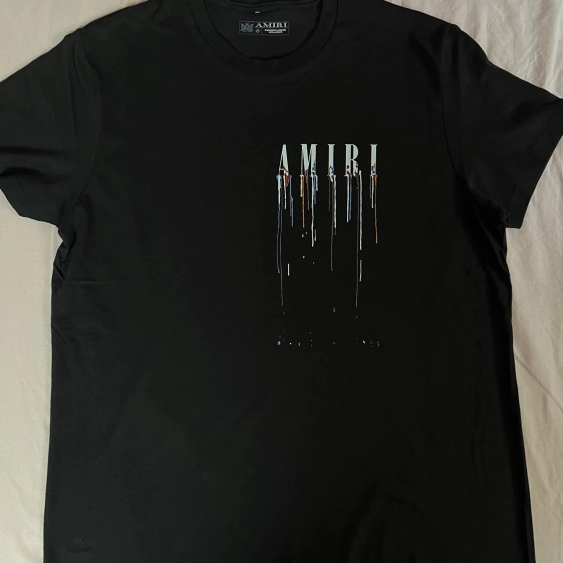 Svart Amiri t-shirt med tryck - 90