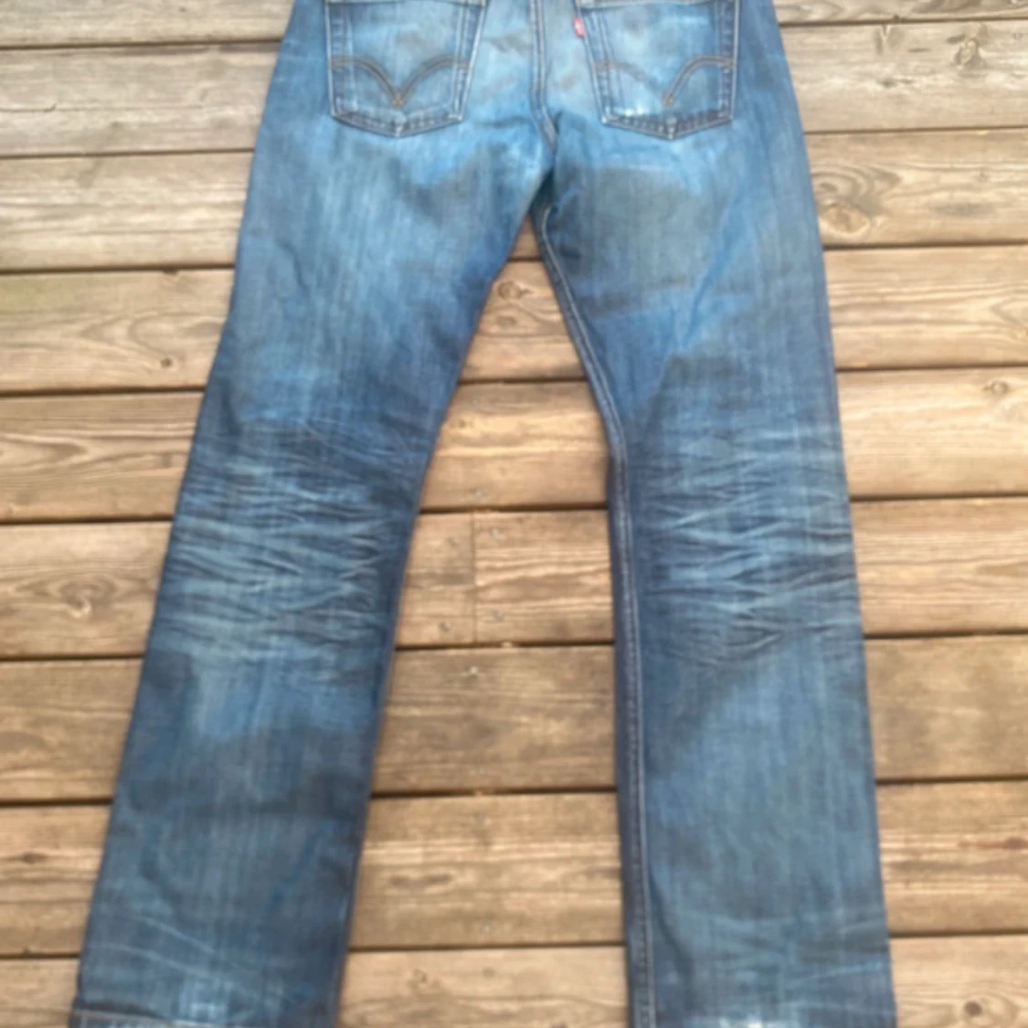 Levi's 506 blå jeans straight fit - 1