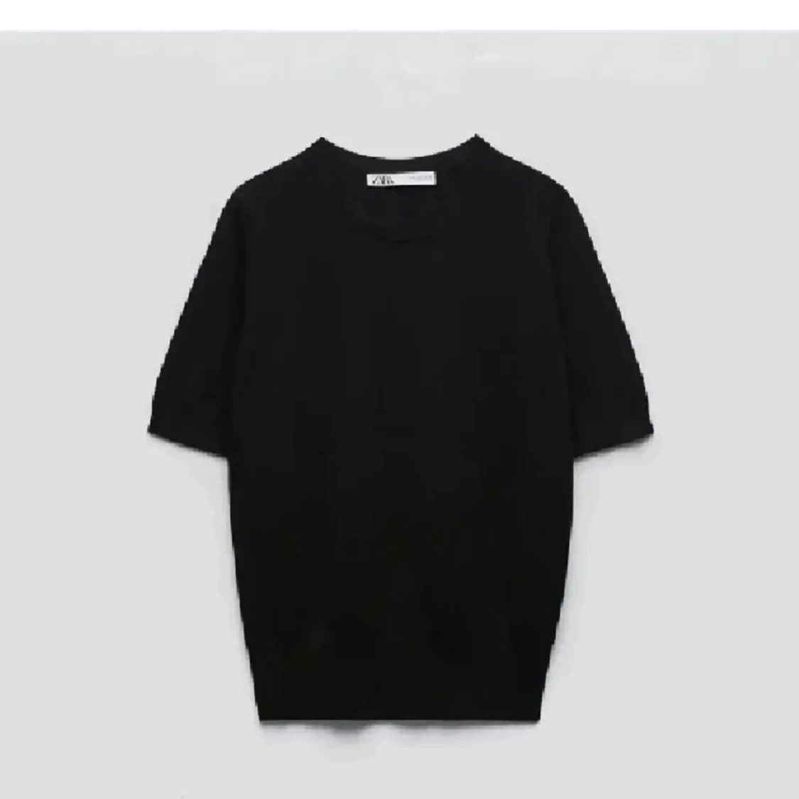 Svart stickad topp från Zara