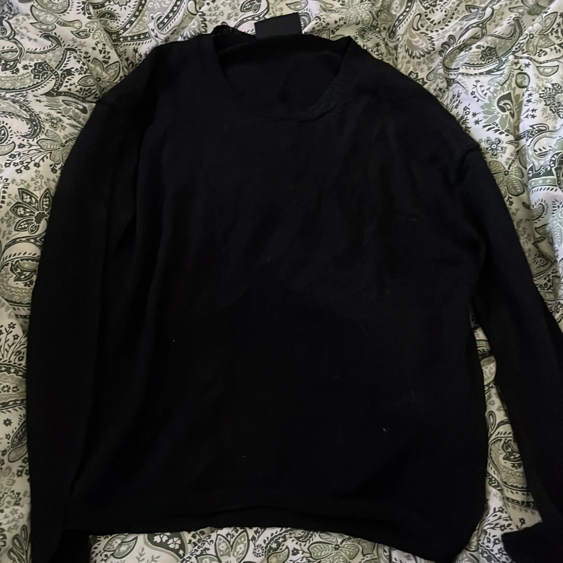 Svart tunn stickad tröja Malene Birger