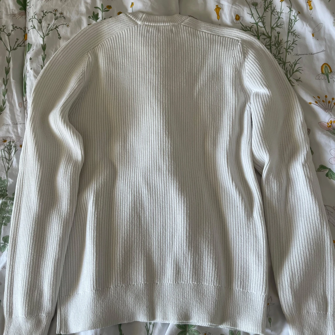 Vit ribbad tröja från Mango - 1