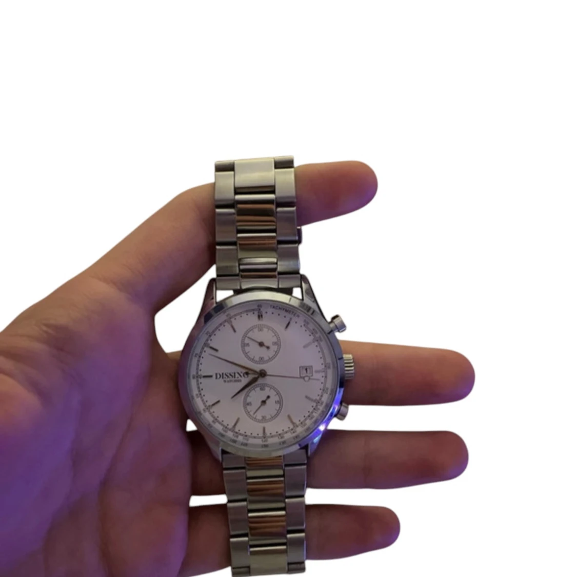 Silverfärgad klocka från Dissing *KNAPPT ANVÄND* - 1