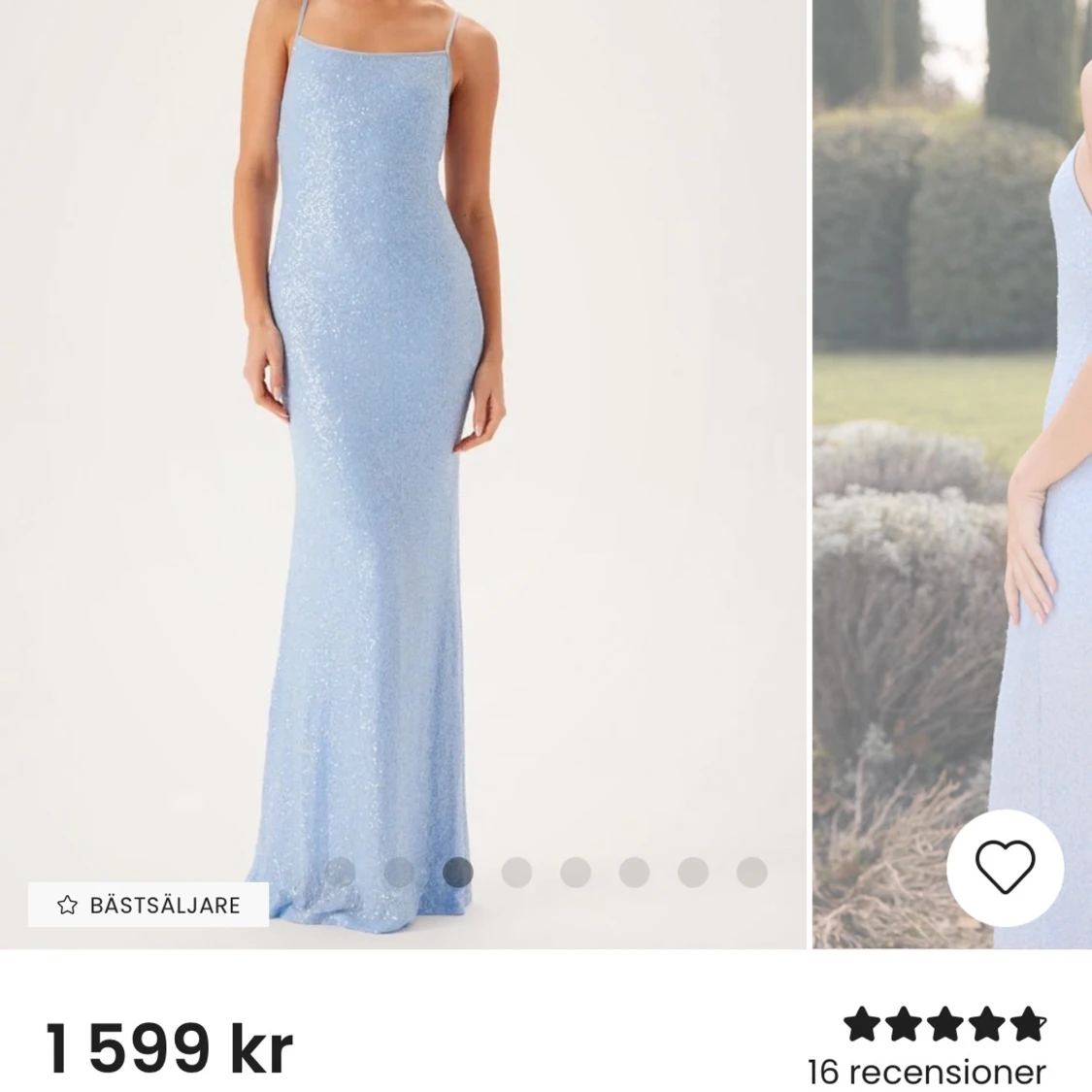 Glittrig balklänning  - 1