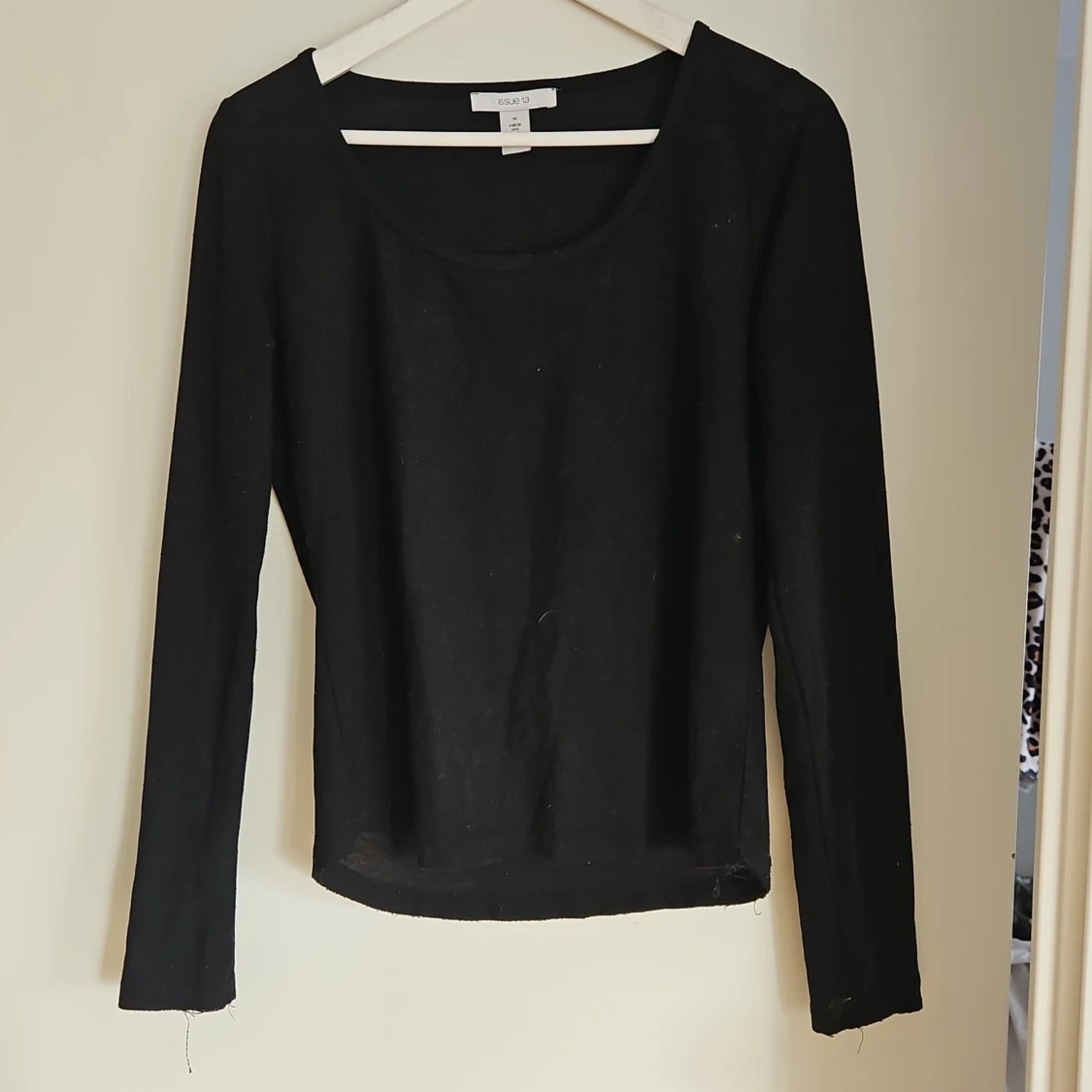 Svart långärmad topp