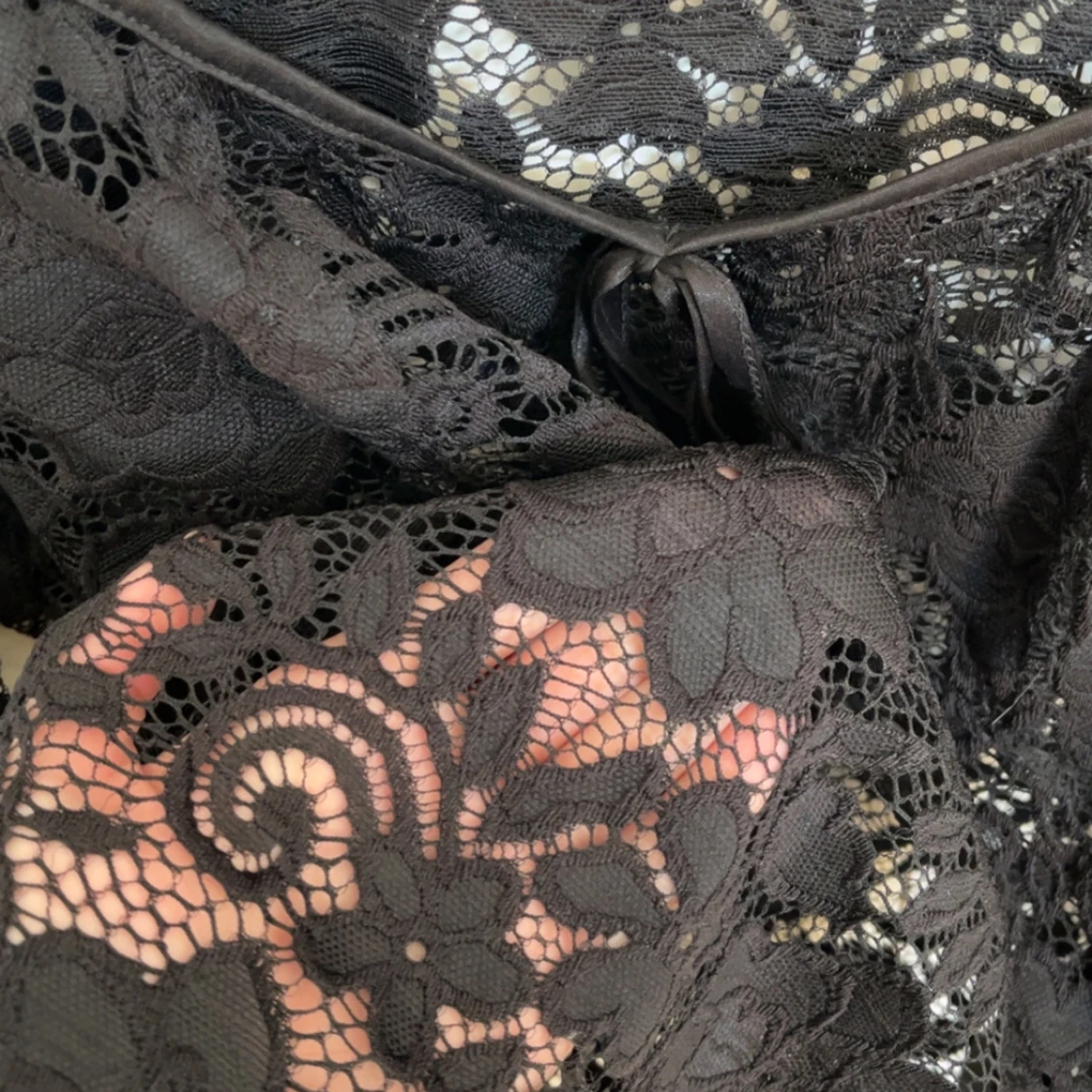 Svart spetsblus  - 3