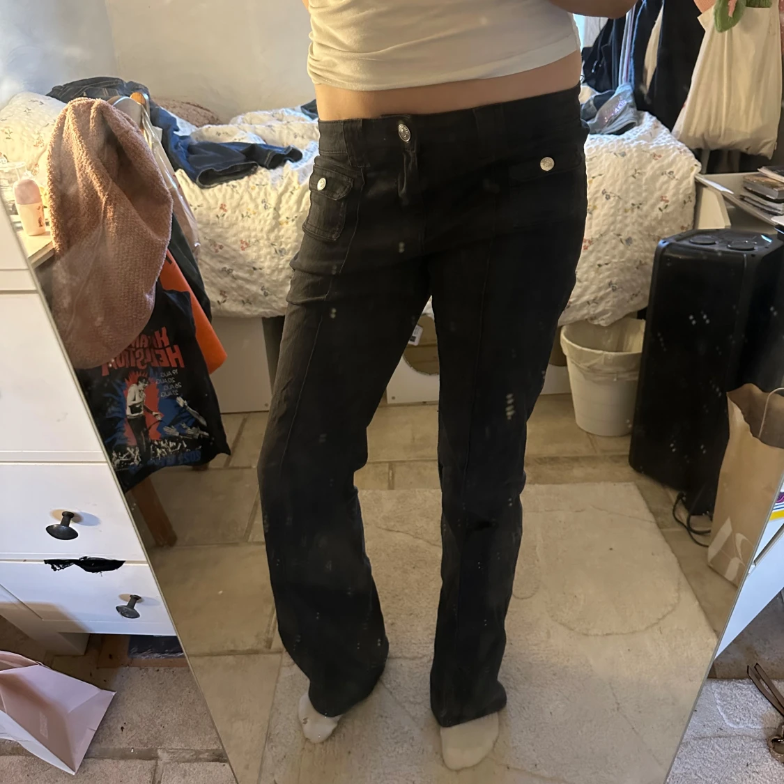 lowwaist cargojeans - 1