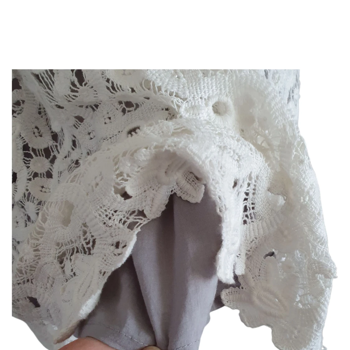 Vit spetsklänning från Massimo Dutti – Storlek 36–38 - 3