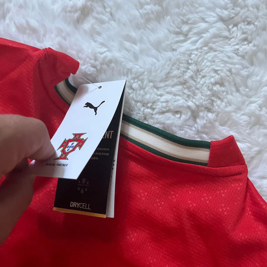 Portugal röd fotbollströja Puma  - 2