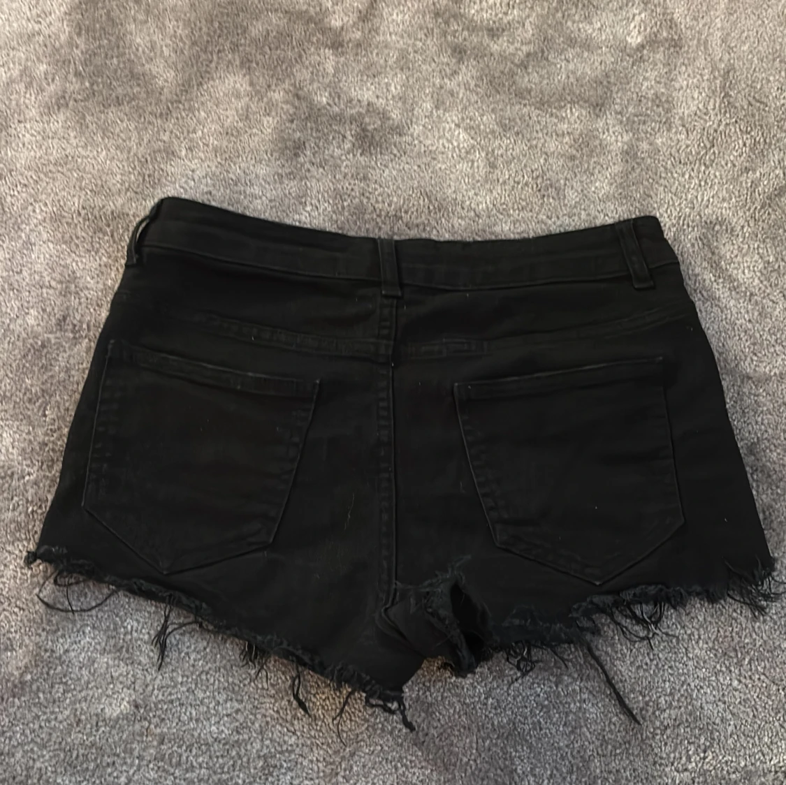 Leopard jeansshorts detaljer - 1