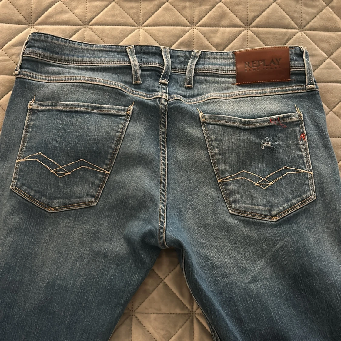 Blå Replay jeans, waist 34/30 - 1