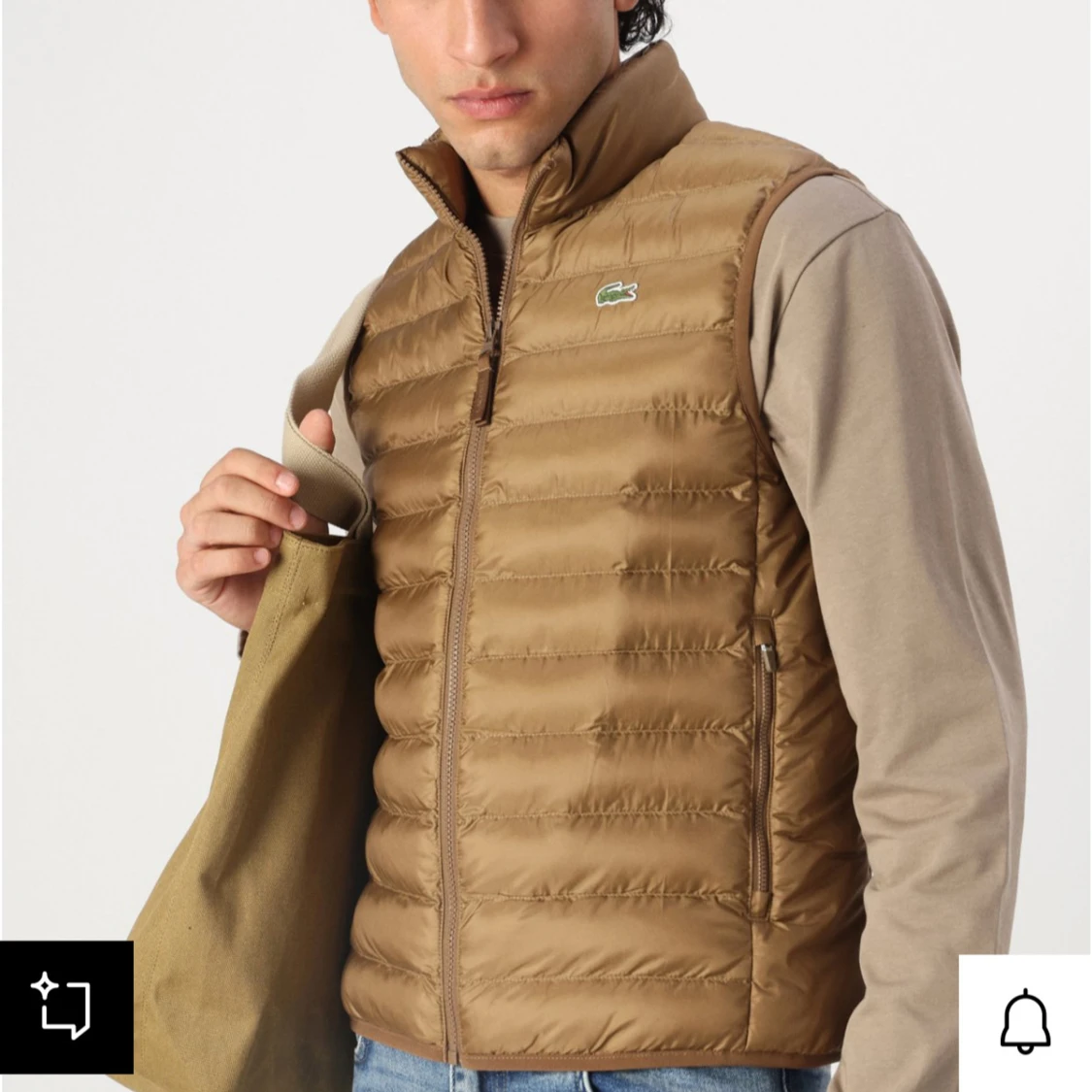 Brun dunväst från Lacoste - 1