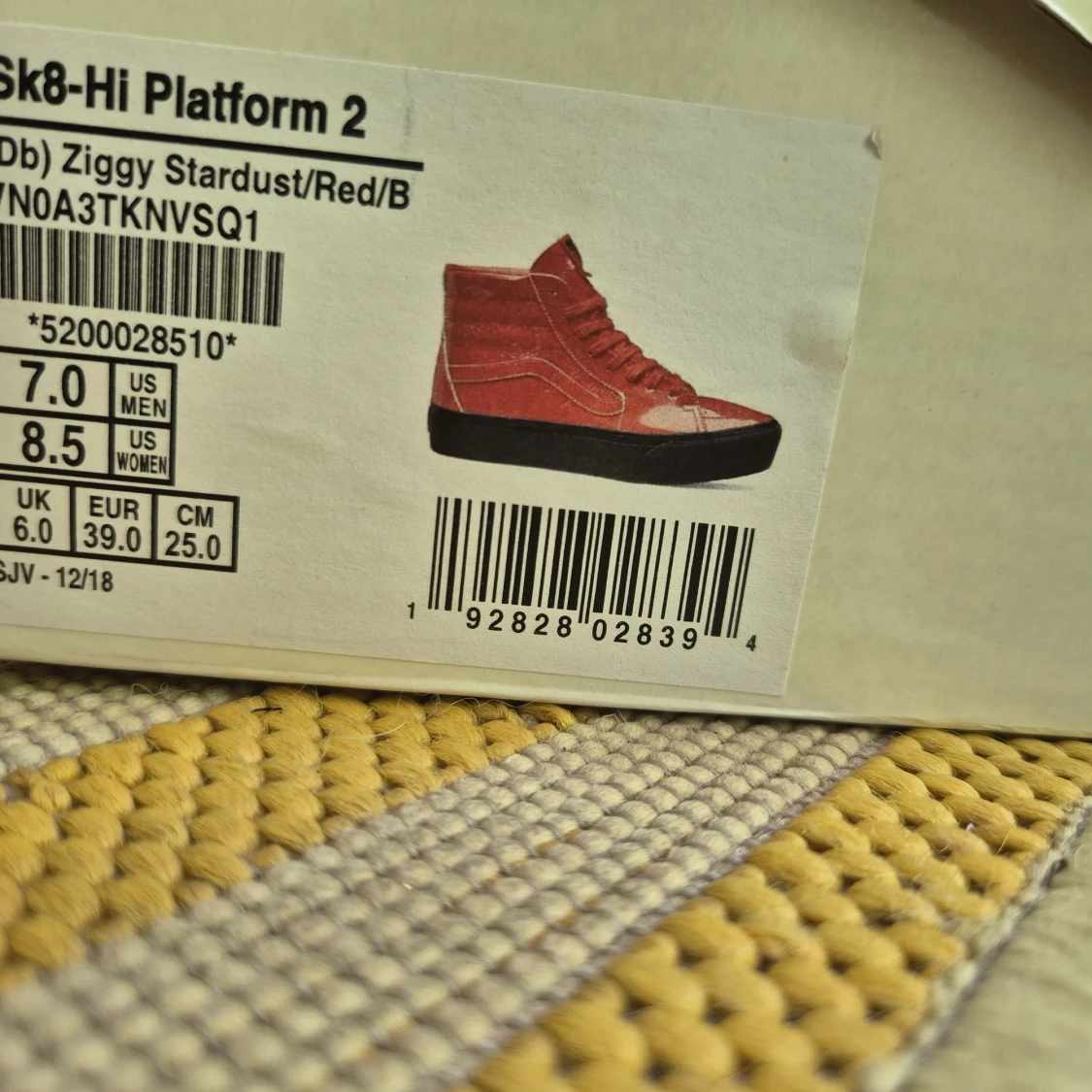 Röda Vans Bowie sneakers high - 4