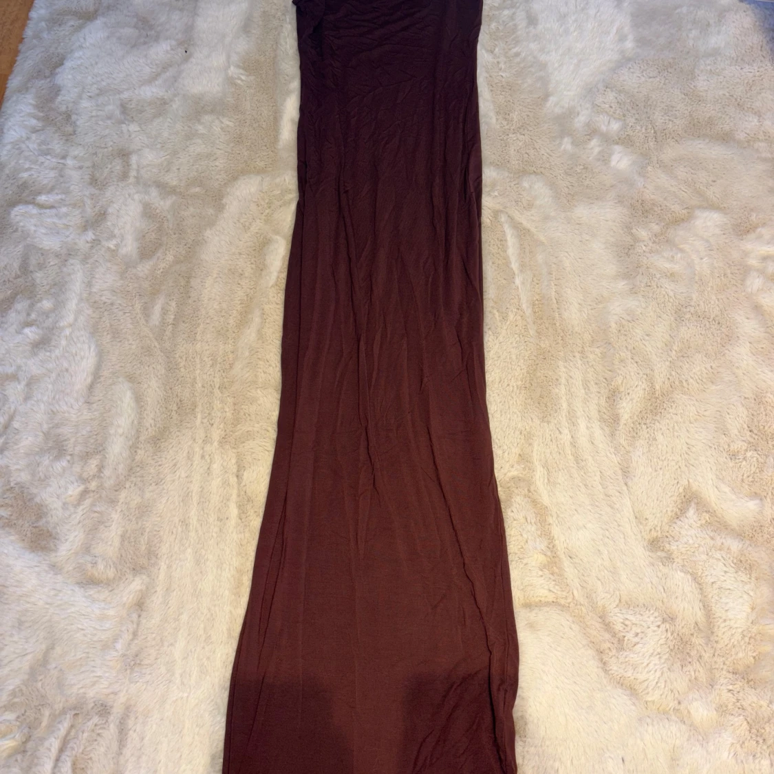 Brun långklänning från SHEIN XS