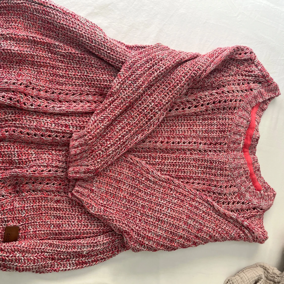 Rosa stickad tröja från Dobber - 1