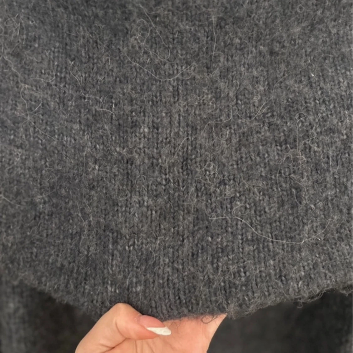 Grå/blå stickad tröja från H&M - 2