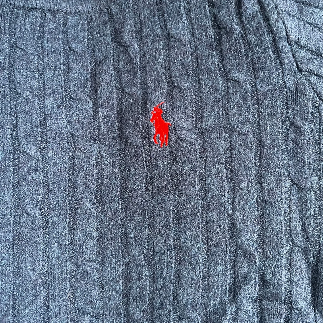 Blå stickad tröja från Polo Ralph Lauren - 2