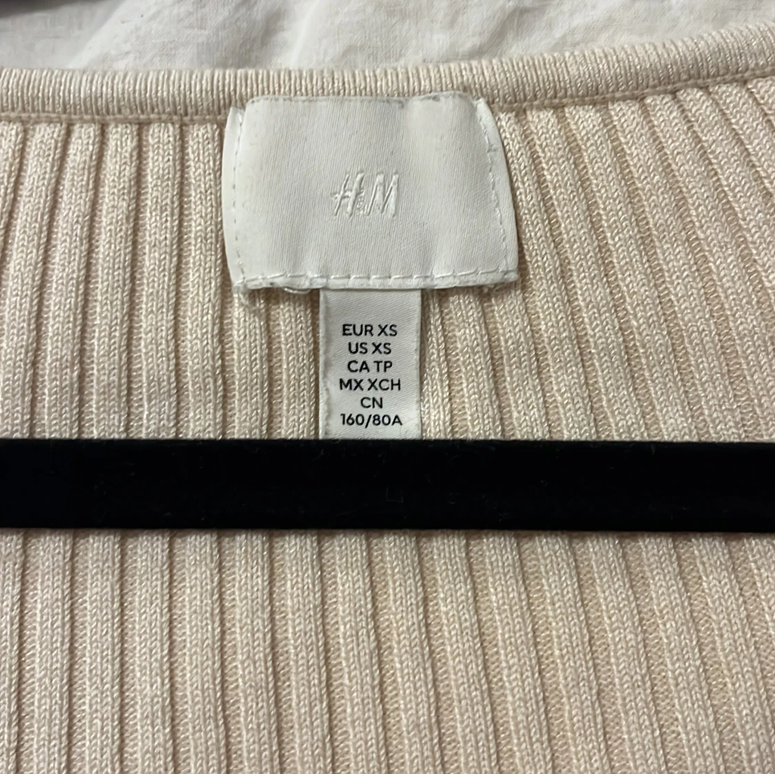 Beige ribbad topp från H&M - 2