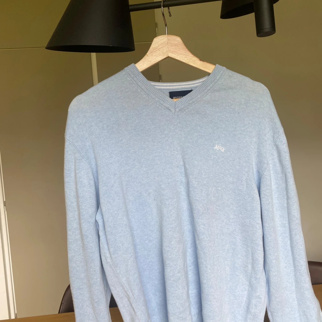 Ljusblå stickad tröja från Mc Gregor