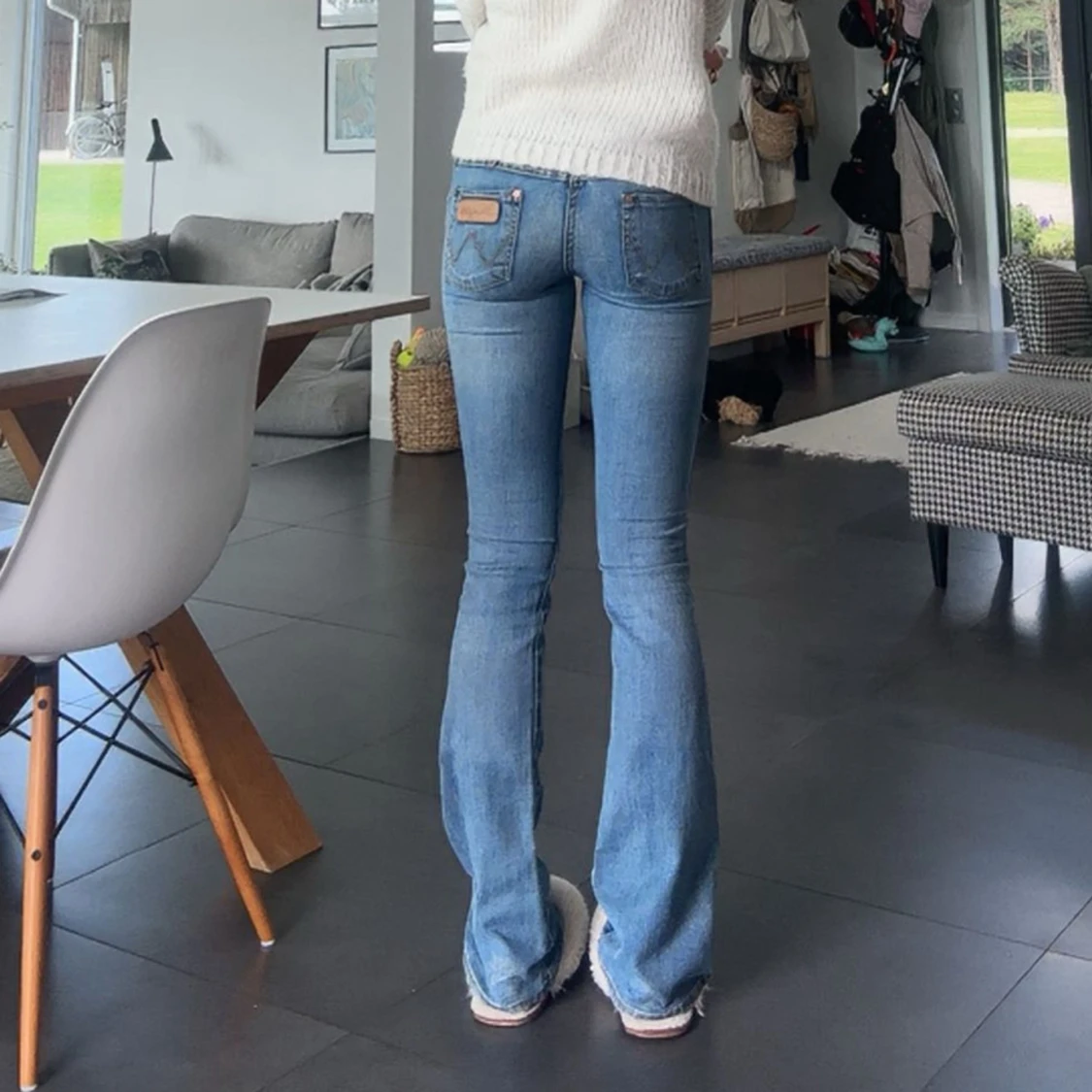 Wrangler bootcut jeans ljusblå - 3