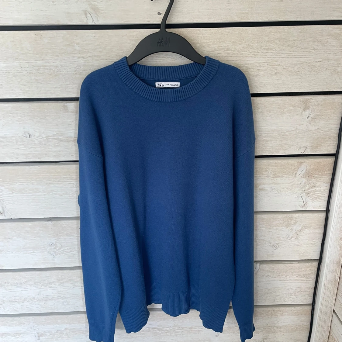 Blå stickad tröja från Zara