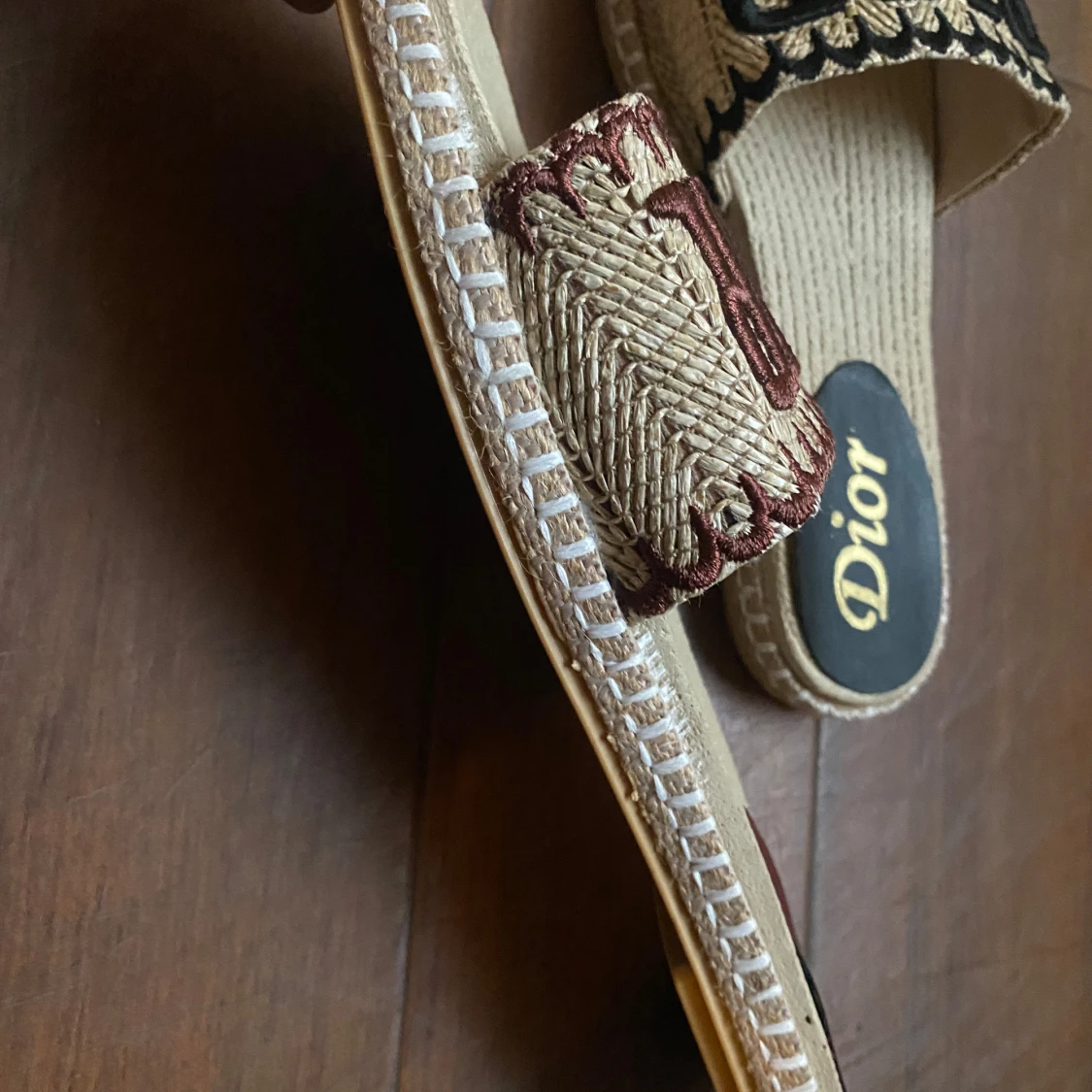 Danitii sandaler i flätad naturfiber - 3