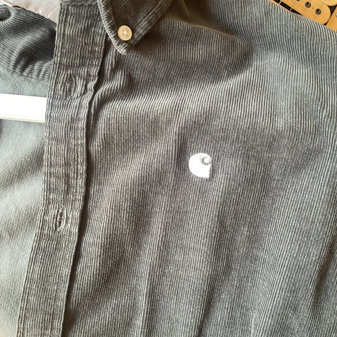 Mörkgrön  manchesterskjorta Carhartt S - 3