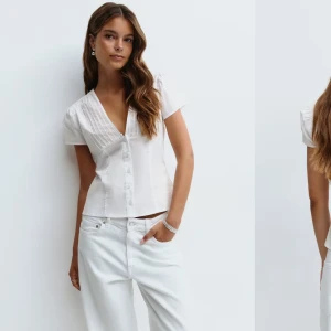 Vit blus gina tricot - Ny med prislapp. Kortärmad blus från Gina tricot som är helt slutsåld på hemsidan. 💞
