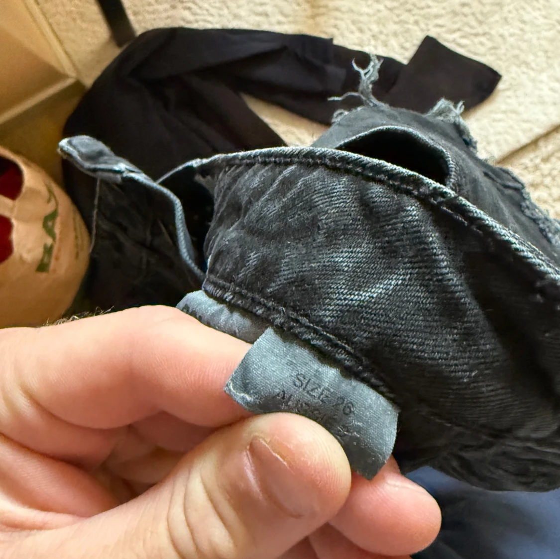 Svarta jeansshorts från Rolla's - 2