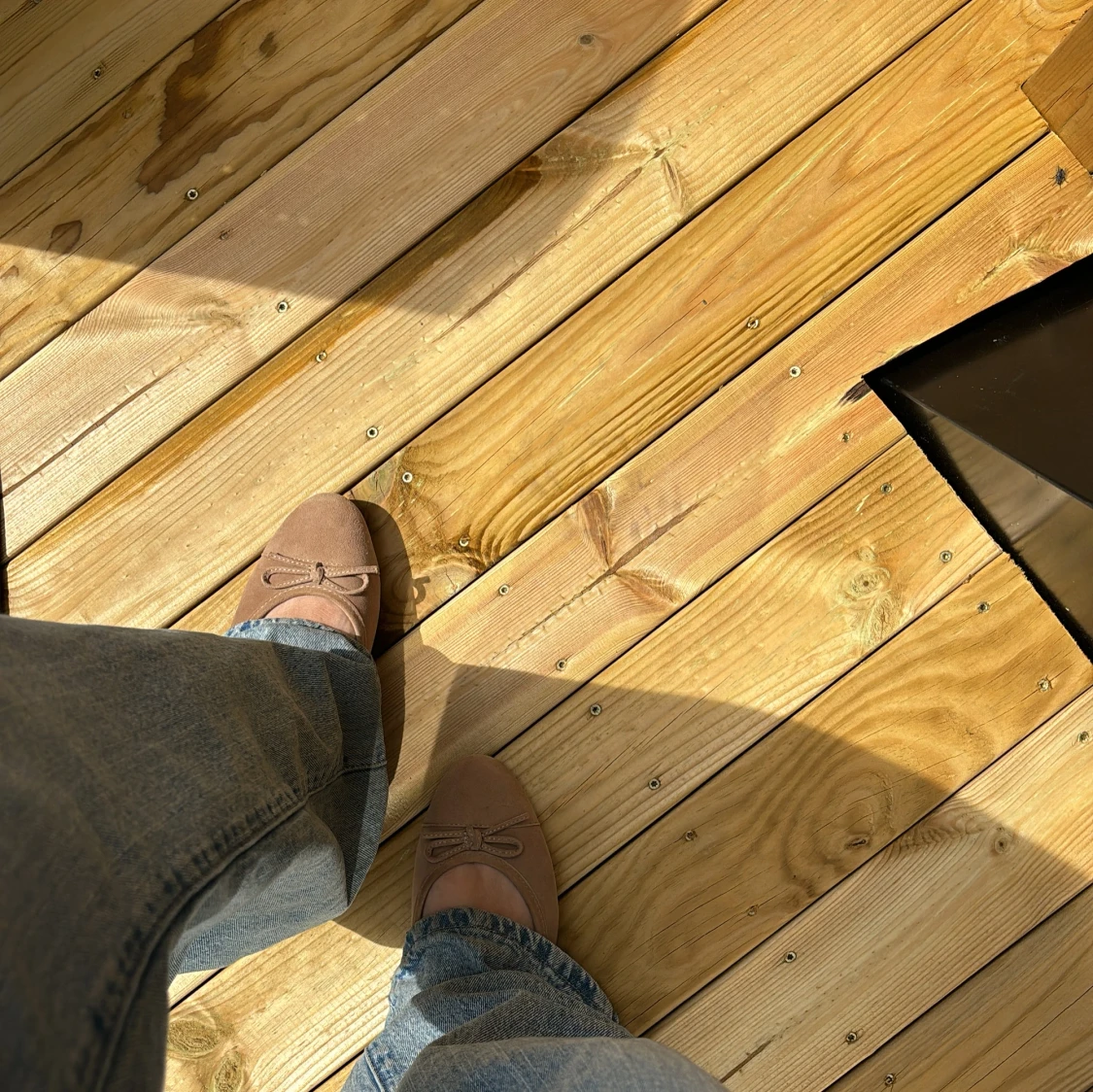 Ljusbruna ballerinaskor - 1