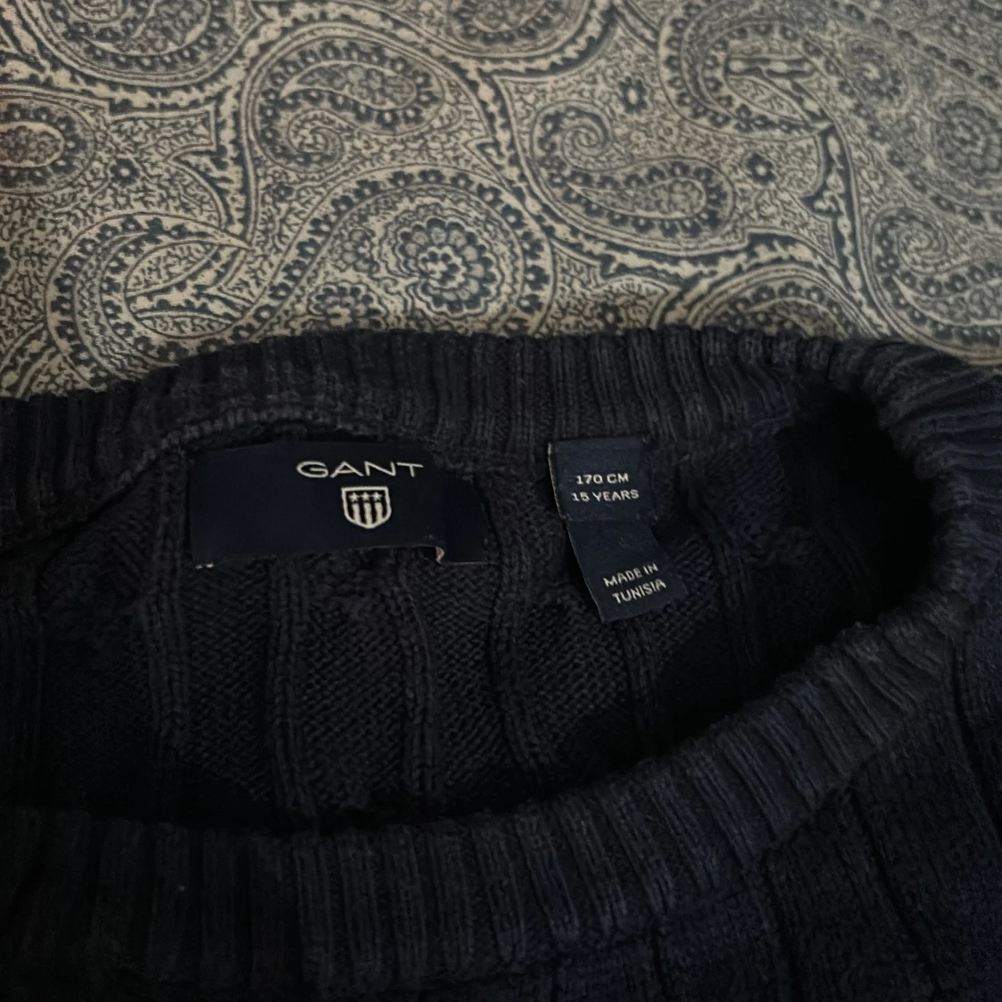Mörkblå stickad tröja från GANT - 2