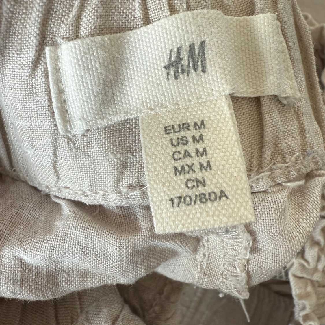 Beiga linnebyxor från H&M - 2