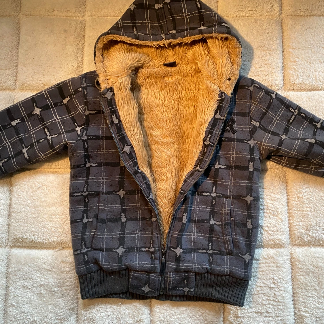 Päls zip-up hoodie - 1