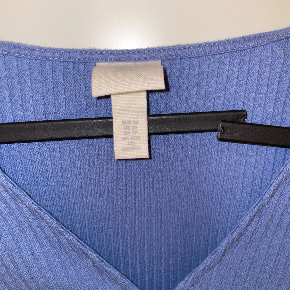 Blå ribbad kofta från H&M - 3