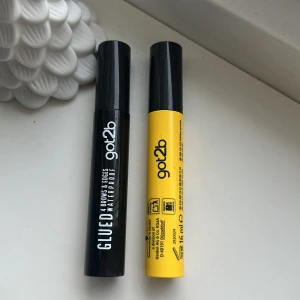 Gul och svart ögonbrynsgel från got2b - Säljer två ögonbrynsgel från got2b. En i svart för en matt finish och en i gul för extra hållbarhet. Perfekt för att styla och forma brynen med långvarigt resultat. Nypris är 62kr styck, det är ungefär hälften kvar i båda. Dom säljs tillsammans och inte var för sig 