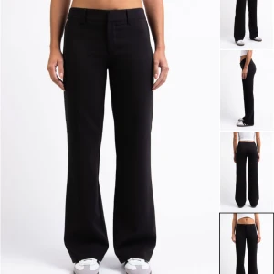 Svarta kostymbyxor - Snygga svarta kostymbyxor från madlady. Storlek Short-32. Passar mig som är 160cm. Använda 2 ggr.