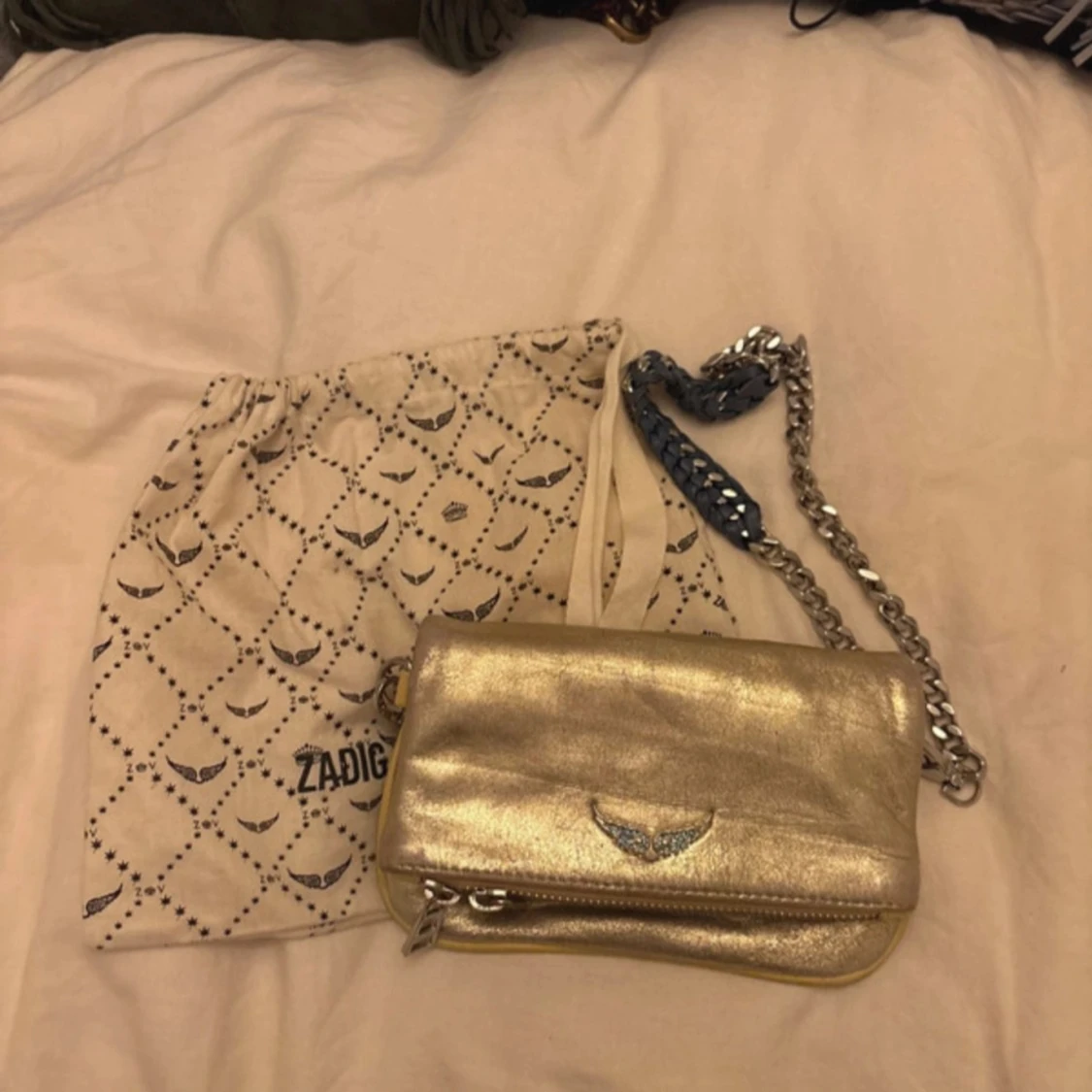Guldig axelväska från Zadig & Voltaire - 90