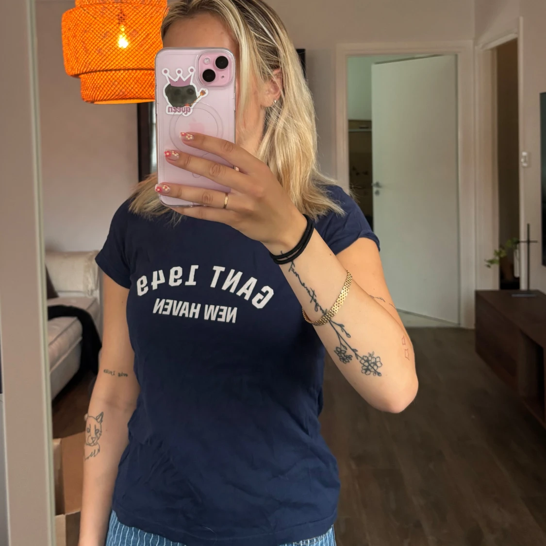 Marinblå Gant t-shirt