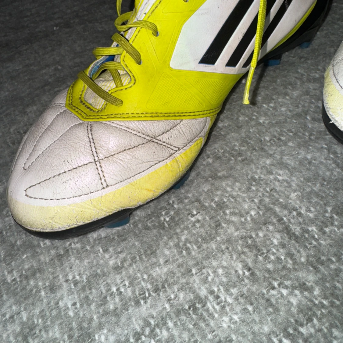 Adidas F50 fotbollsskor gul/vit - 3