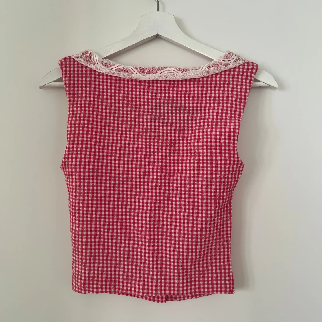 Ginghamrutig topp - 1