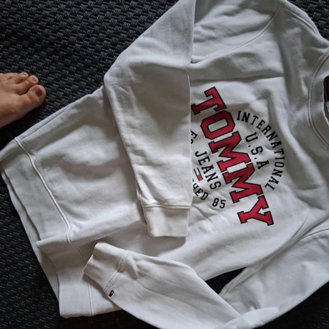 Vit sweatshirt Tommy Jeans S - 4